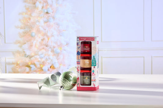 Confezione regalo Holiday Party 3 candele mini